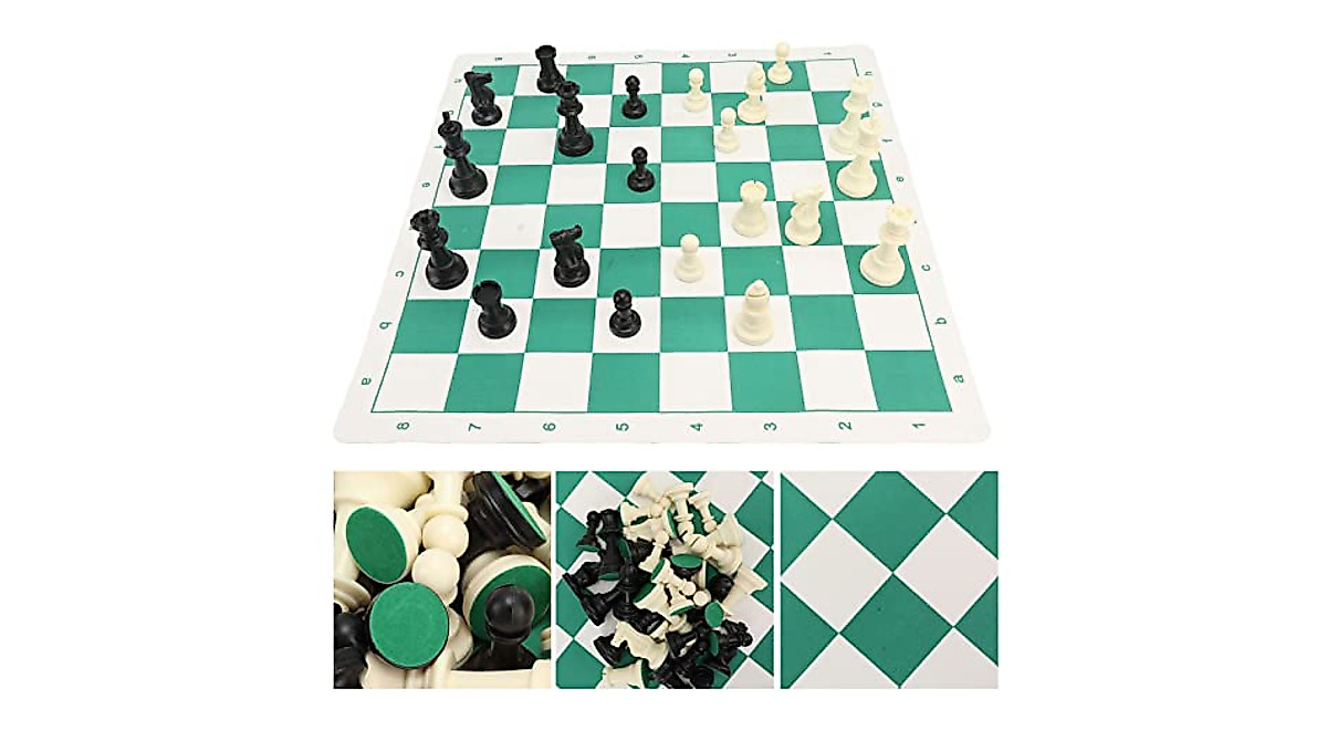 Portable 2-in-1 Chess and Checkers Travel Set