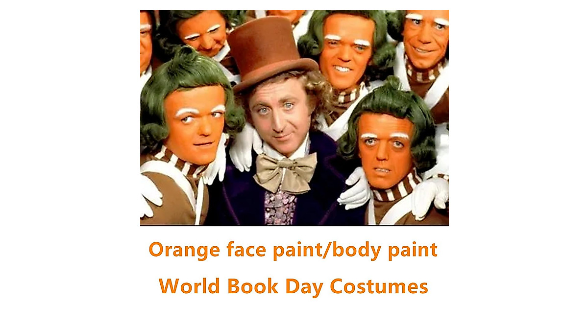 Go Ho Orange Face Paint Stick - Waterproof, Easy to Blend, Halloween Makeup