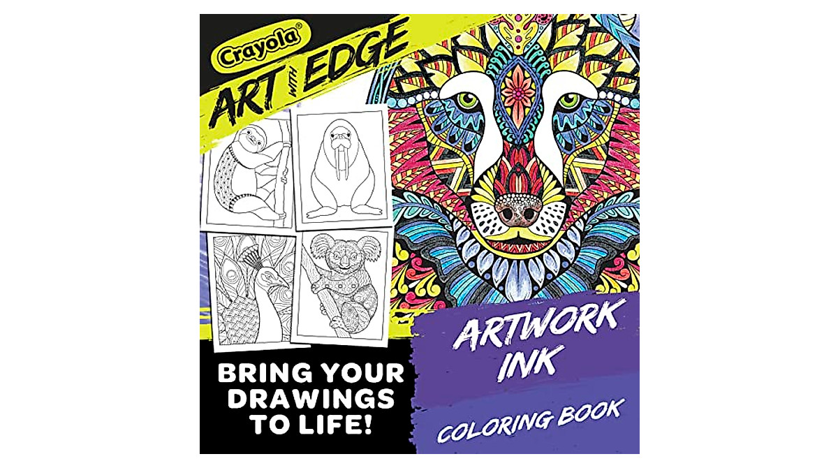 Crayola Jungle Animal Coloring Book for Teens & Adults | Creative ...