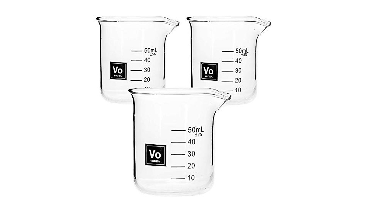 Drink Periodically Lab Beaker Shot Glasses Set | Fun Science Partyware