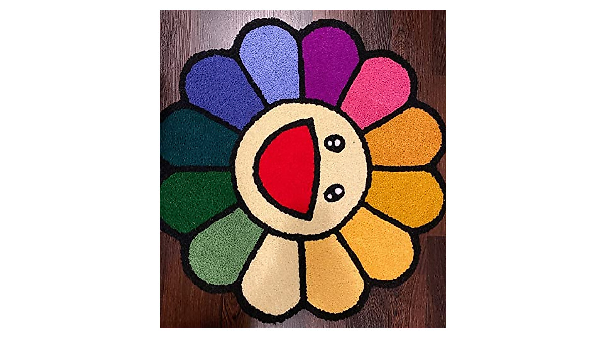 Lotus Atelier 30-Inch Sunflower Rug | Maximalist, Hypebeast Home Decor