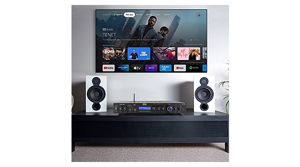 Pyle PDA7BU: 5 Channel Bluetooth Rack Mount Amplifier