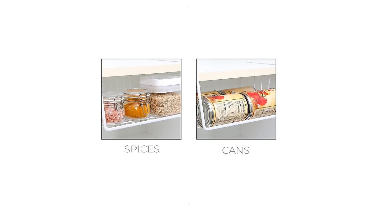 Smart Design Storage Shelf and Basket Bundle for Space Saving