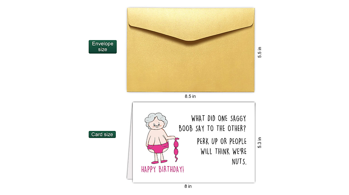 Hilarious Rude Birthday Card for Her - Funny Women's Gift