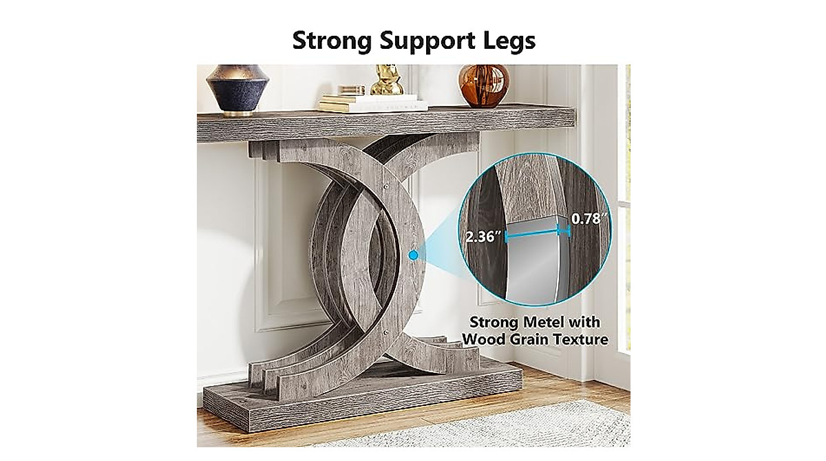Modern Farmhouse Console Table - Stylish Entryway Design