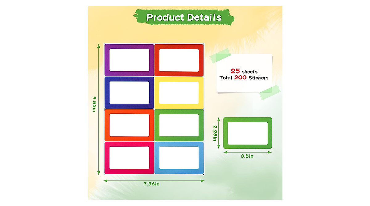 Vibrant Name Tag Stickers for Events | Pacific Mailer