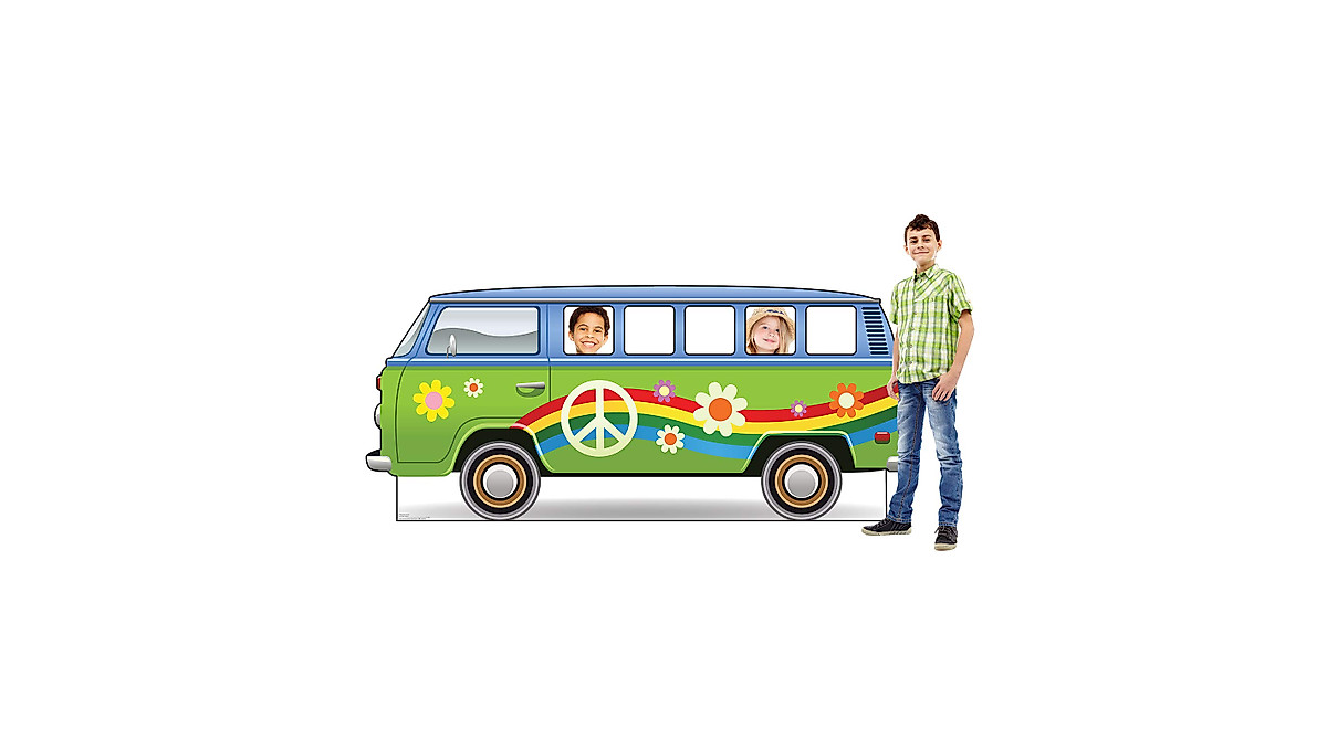 Advanced Graphics Hippie Bus Stand-In - Life Size Cardboard Cutout