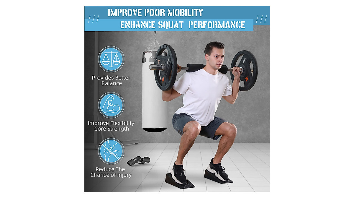 Folaps Squat Wedge: Heel Elevated for Squats, Mobility & Strength