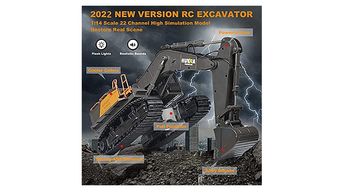 BNAM 1/14 RC Excavator Toy - Powerful Fun for Kids