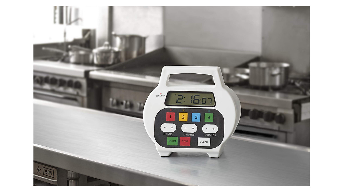 Chef Master 4-Channel Digital Kitchen Timer | Up to 10 Hours Countdown