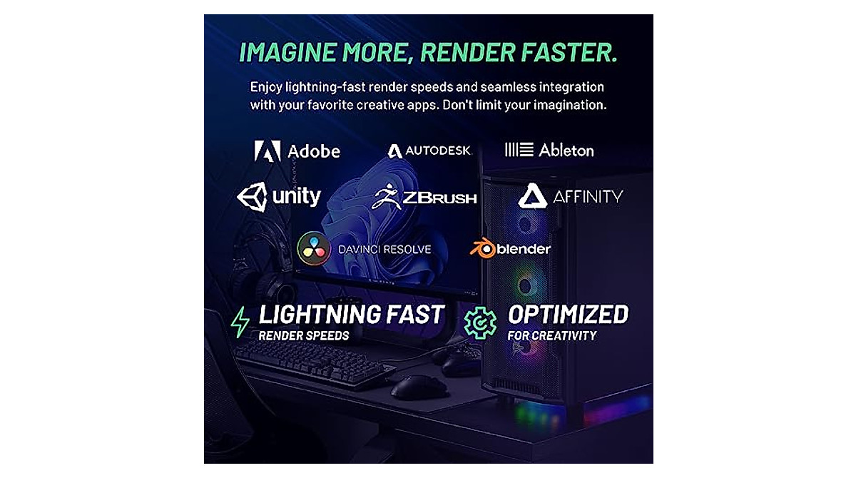 Skytech Gaming Shadow PC - Ryzen 7 & RTX 3060