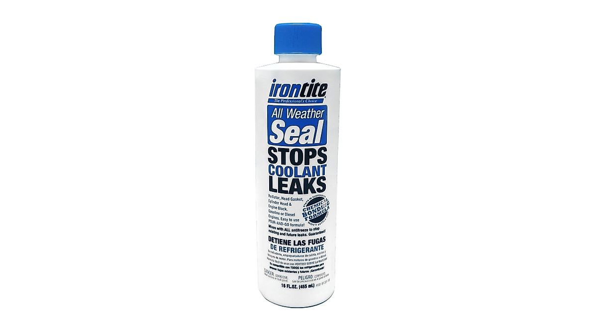 Irontite All Weather Seal - 16 oz Blue Coolant Leak Repair Solution