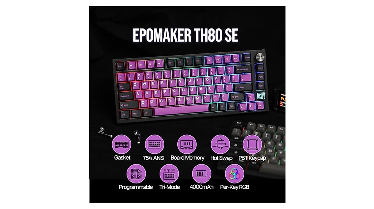 EPOMAKER TH80 SE: Hot Swappable Mechanical Keyboard