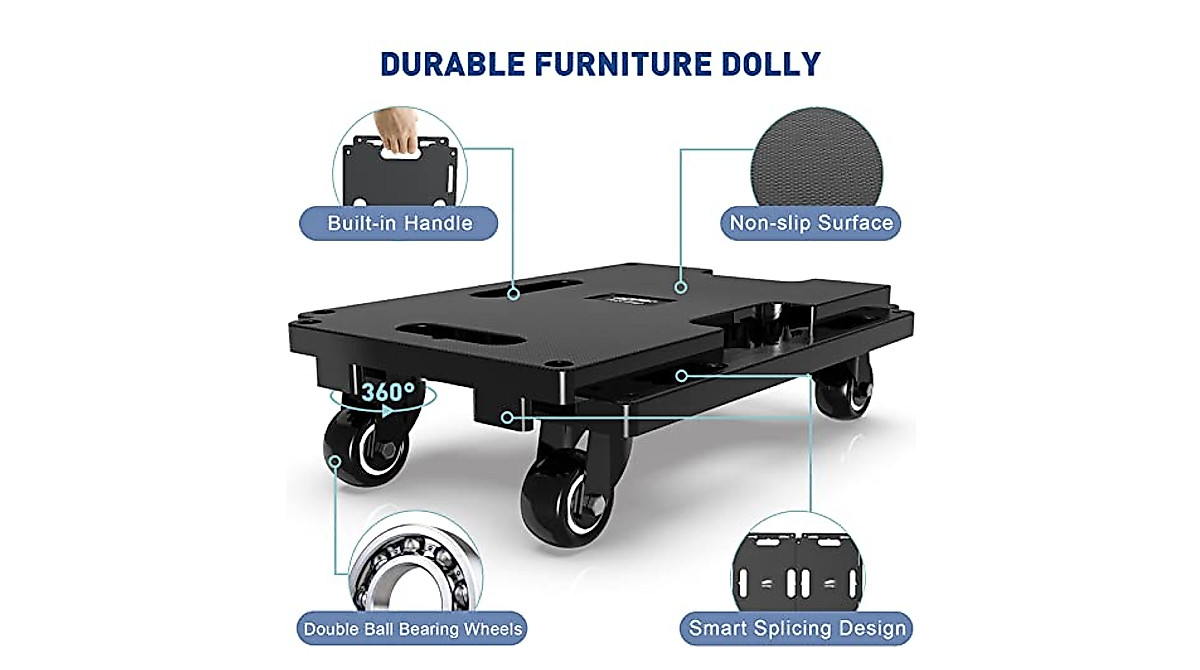 Ronlap Heavy Duty Furniture Dolly - 440 Lbs Capacity