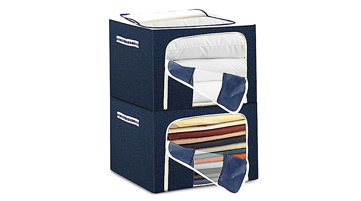 Homlab 72L Clothes Storage Container Set - Durable & Stylish