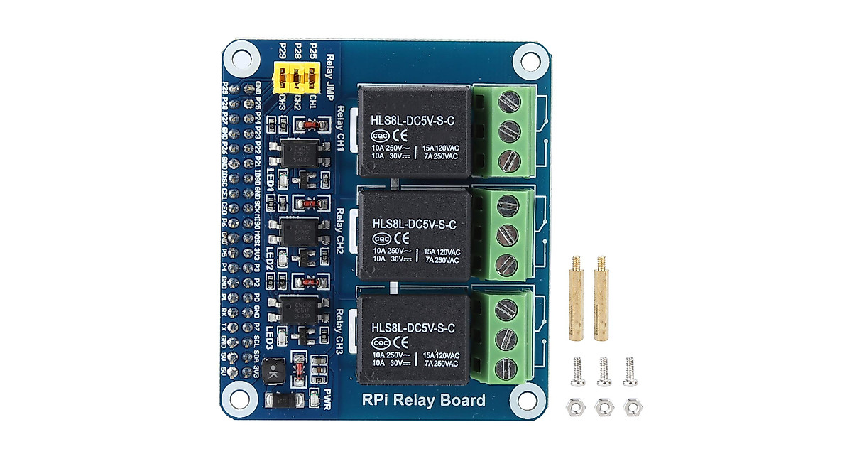 Zyyini 3-Way Relay Module for Raspberry Pi | High Load, Isolation