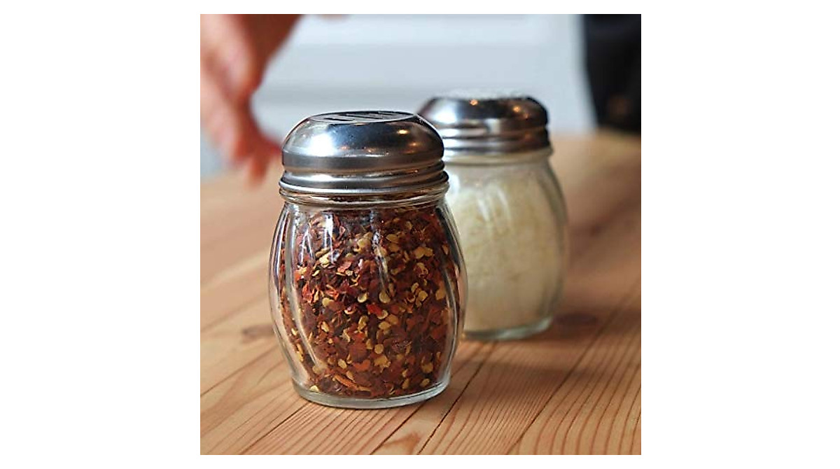 Glass Spice Shakers With Adjustable Lid - Pack Of 6, 1.5 Oz Each, Dishwasher Safe - View #3