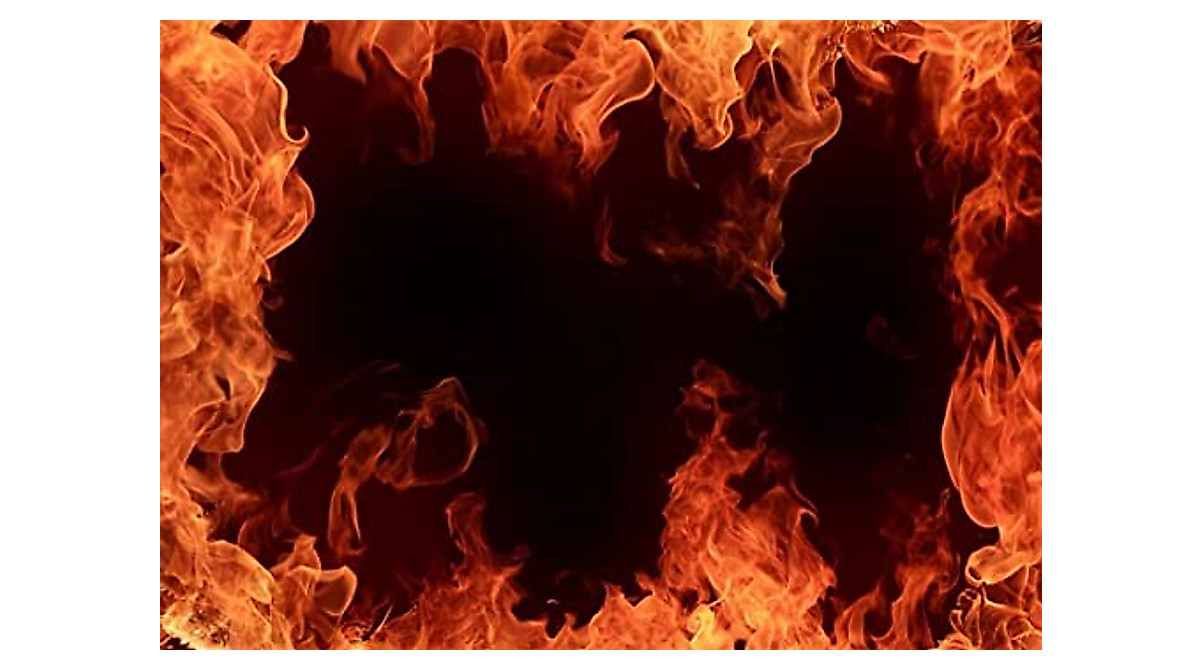 BELECO 7x5ft Fire Photo Backdrop for Parties