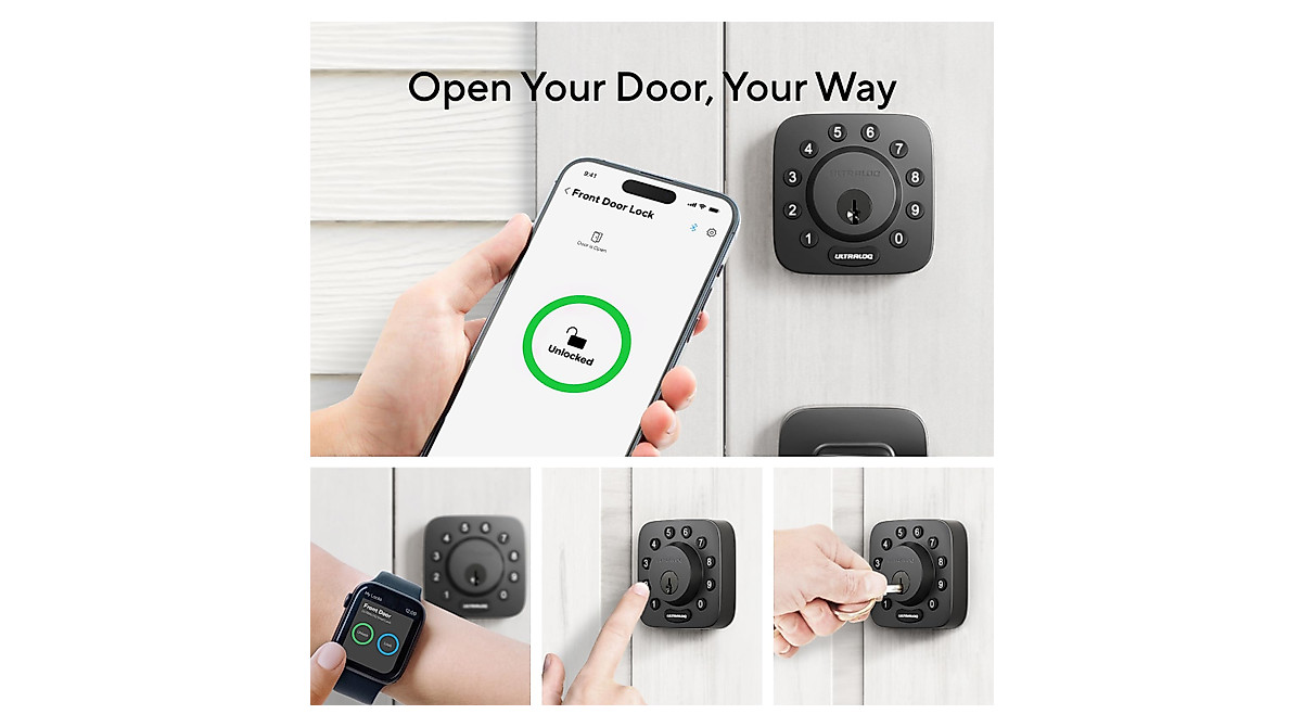 ULTRALOQ U-Bolt Smart Lock with WiFi | 5-in-1 Keyless Security