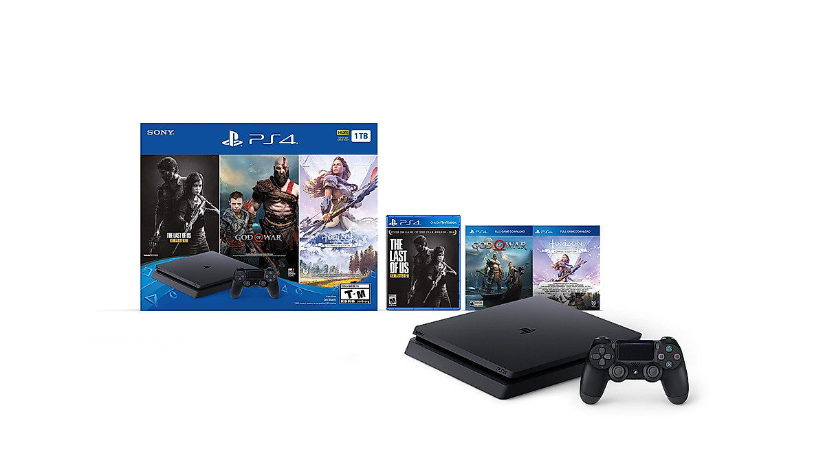 PlayStation 4 Slim 1TB Console Bundle | Renewed and Ready to Play