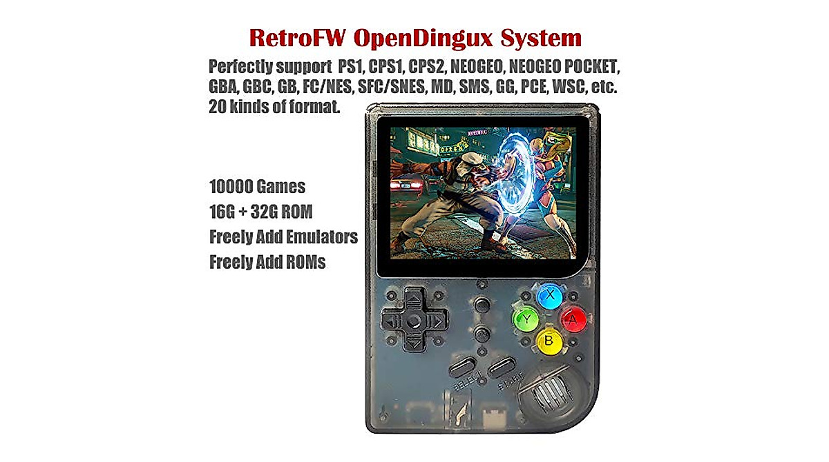 DREAMHAX RG300 Portable Game Console with 10,000 Games
