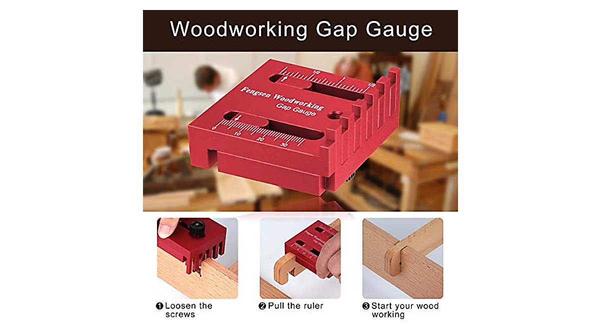 Depth Measuring Ruler for Woodworking - Precise Aluminum Alloy Gauge