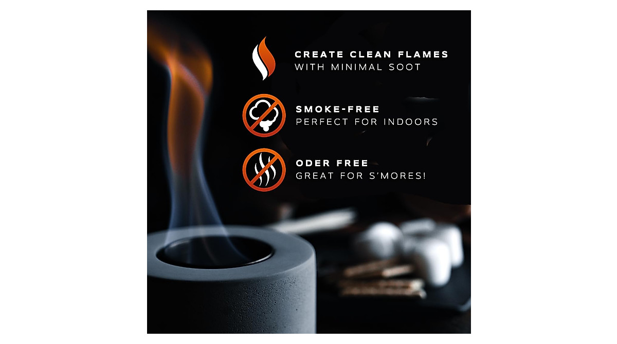 PYRO Tabletop Fire Pit - Smoke-Free Indoor & Outdoor Fireplace