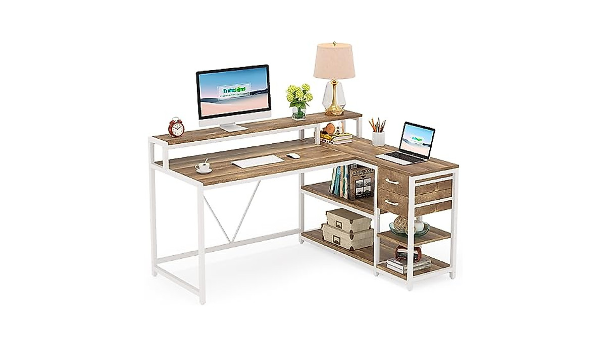 LITTLE TREE L-Shaped Desk: Stylish Workspace Solution