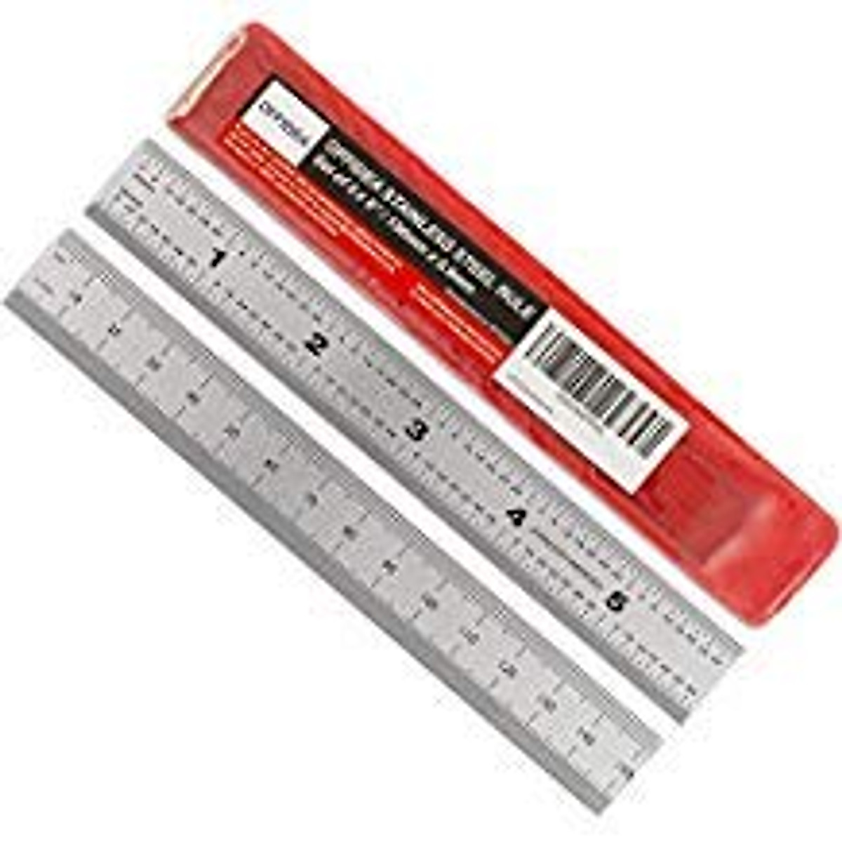 Offidea 6 Inch Stainless Steel Ruler - Precision Set of 2
