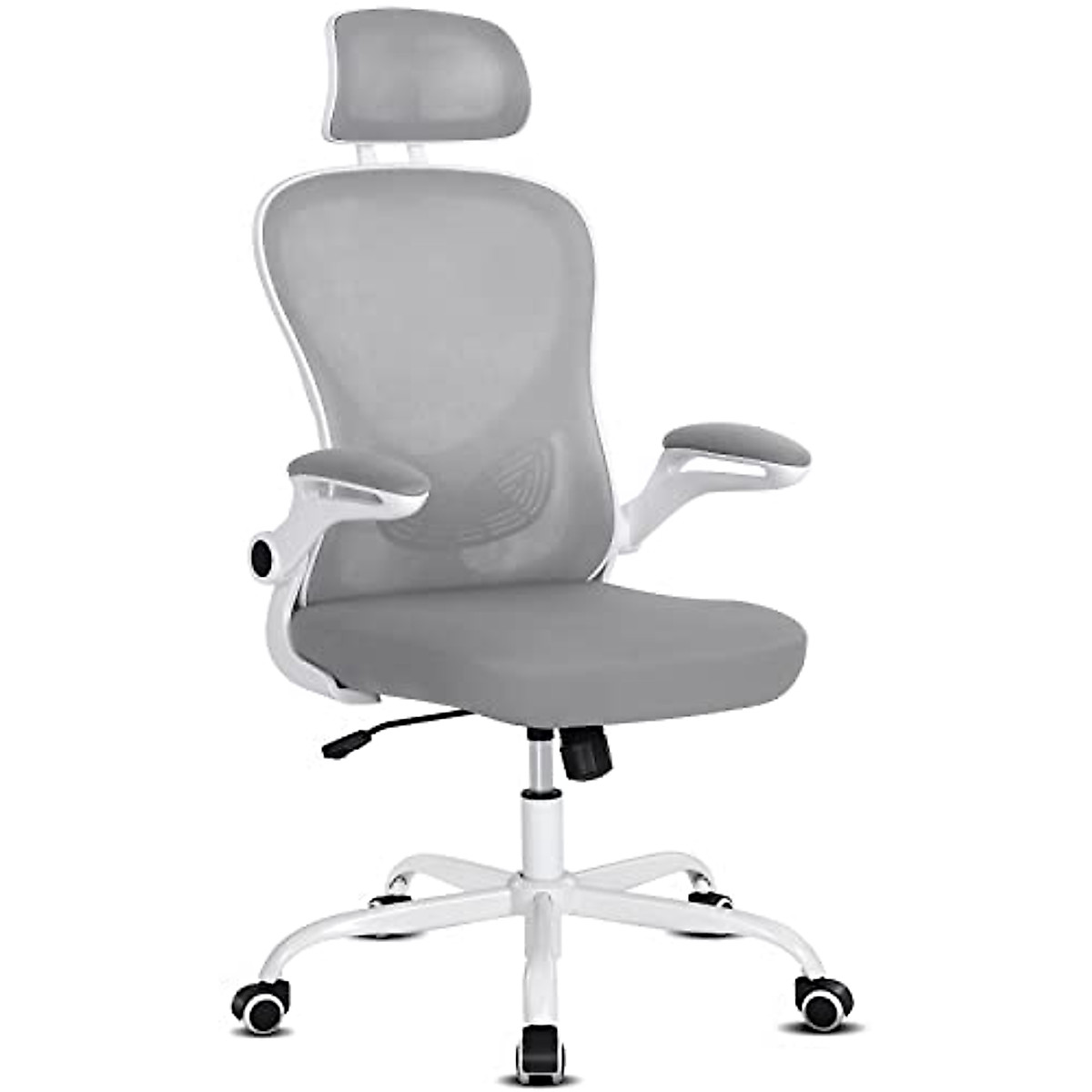 Comfortable Ergonomic Desk Chair - Misolant Light Gray