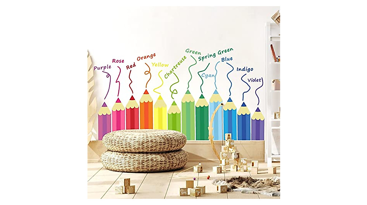 Color Wall Decals for Kids Rooms | Fun & Educational Decor