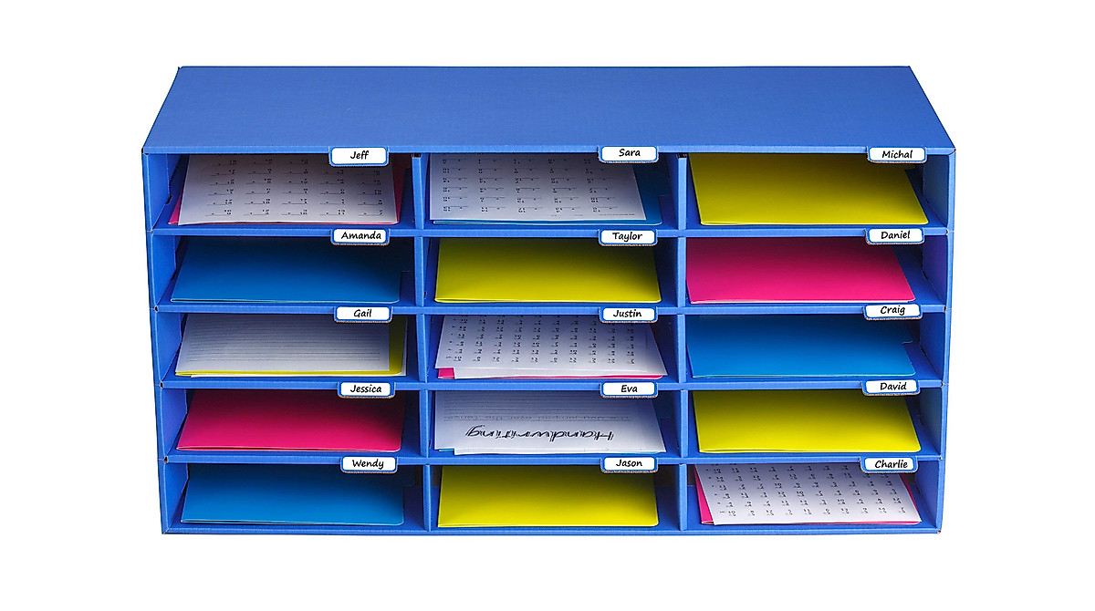 Adir File Sorter - 30 Slots for Office & Classroom Organization