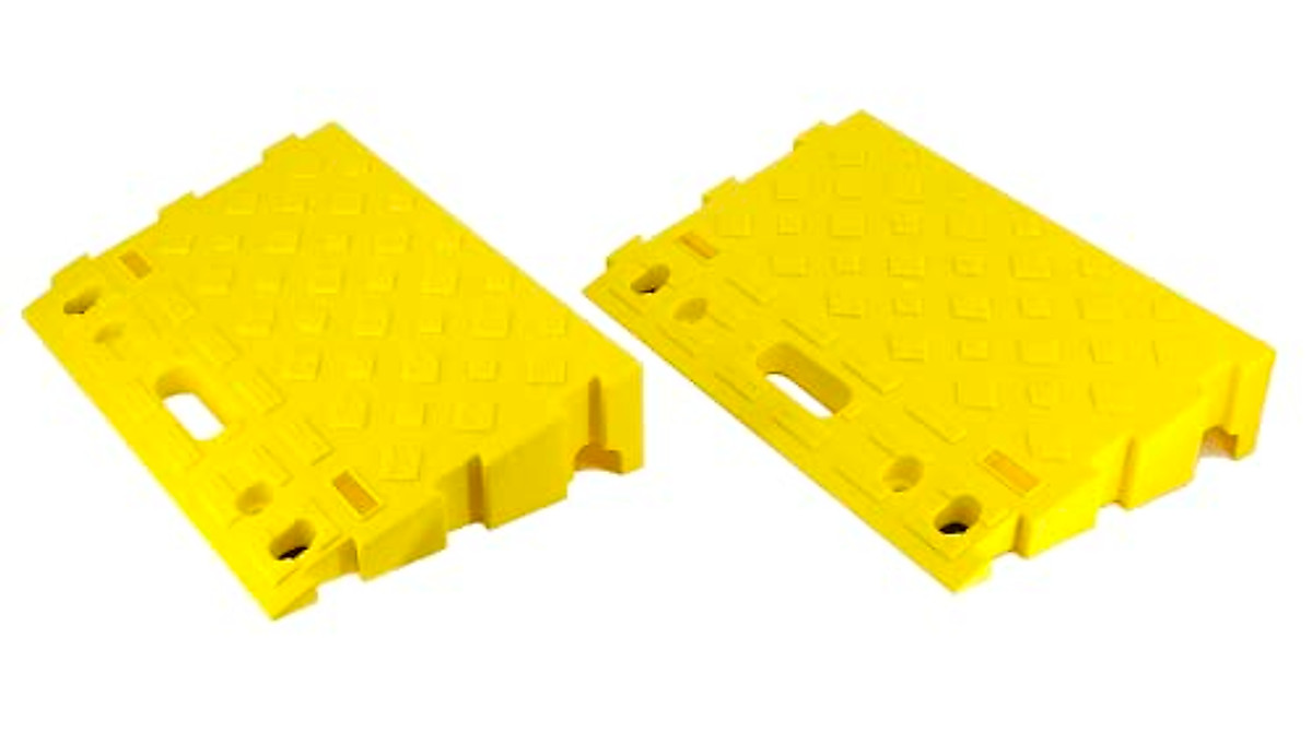 MAXXHAUL Portable Interlocking Curb Ramps | 4000 lbs Cap