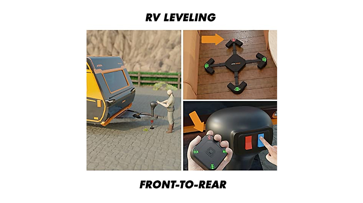 CARMTEK Camper Levelers with Wireless Level Wizard for Precise RV Leveling