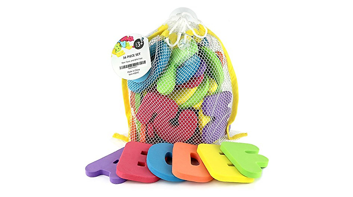 Click N’ Play 36 Piece Foam Bath Toys for Kids