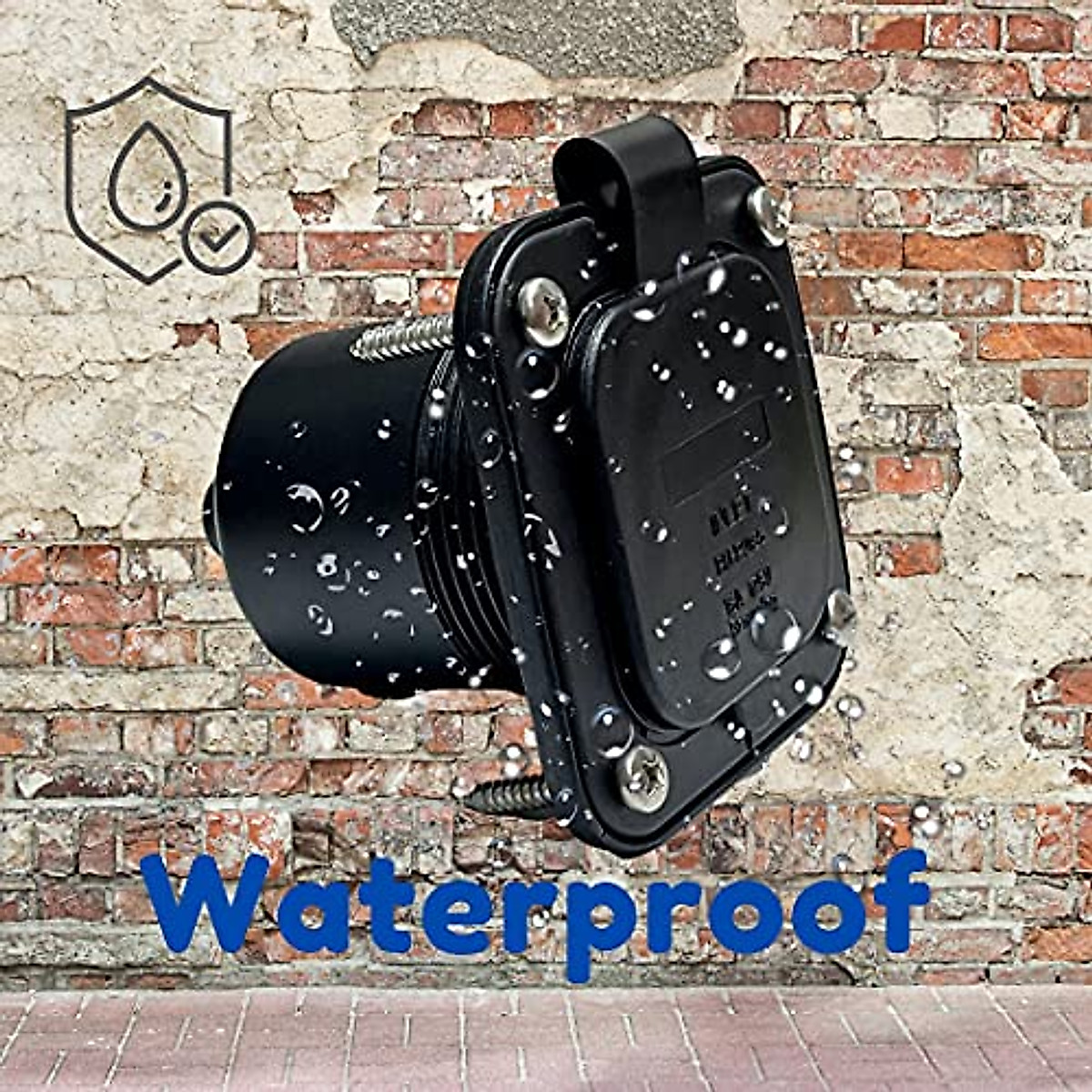 Sintron 15 Amp Flanged Inlet - Durable & Weatherproof