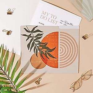 Decorative Boho File Folders - Stylish Office & School Organizers