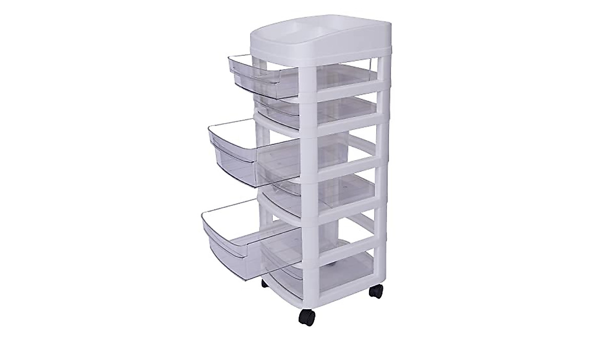 Kaibrite 6-Drawer Storage Cart for Makeup & Crafts