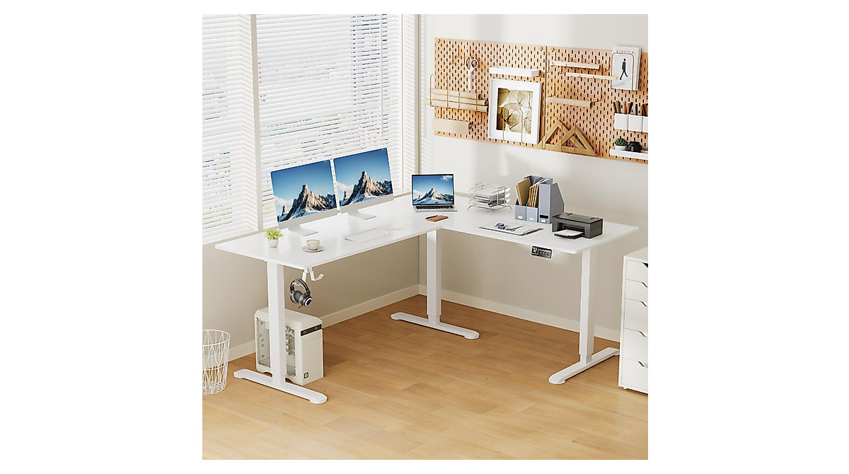 Shahoo L-Shaped Electric Height Adjustable Desk