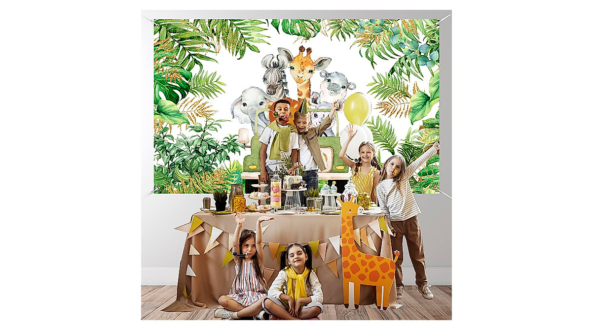 Safari Jungle Animal Party Banner for Kids