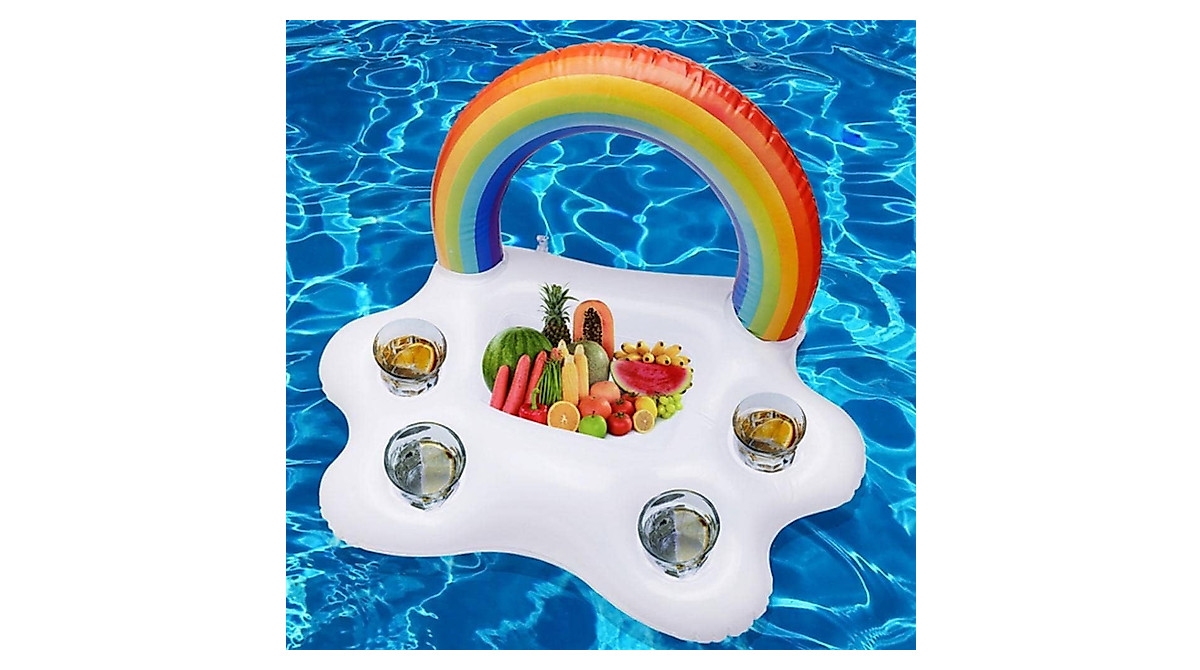 Float & Chill: Inflatable Pool Ice Bucket & Drink Holder