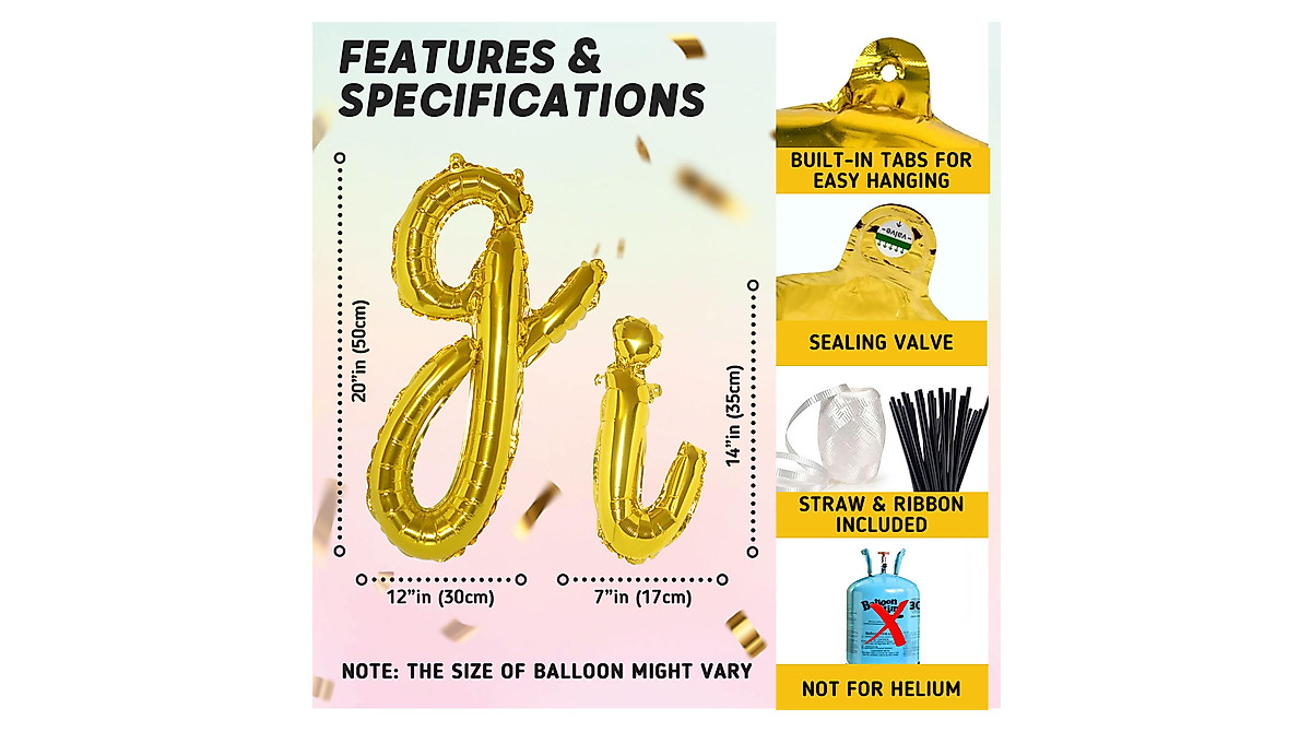 Wild One Cursive Balloons for First Birthday Celebrations