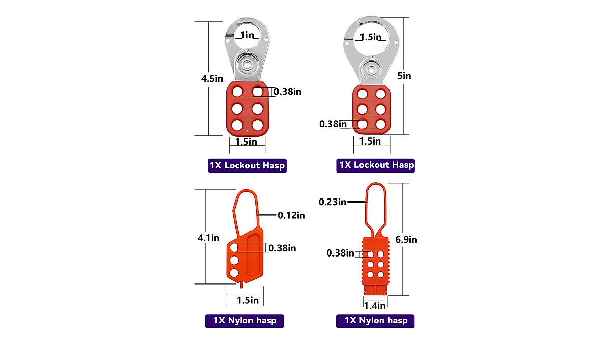 Boviisky Lockout Tagout Kit - OSHA Compliant Safety Set