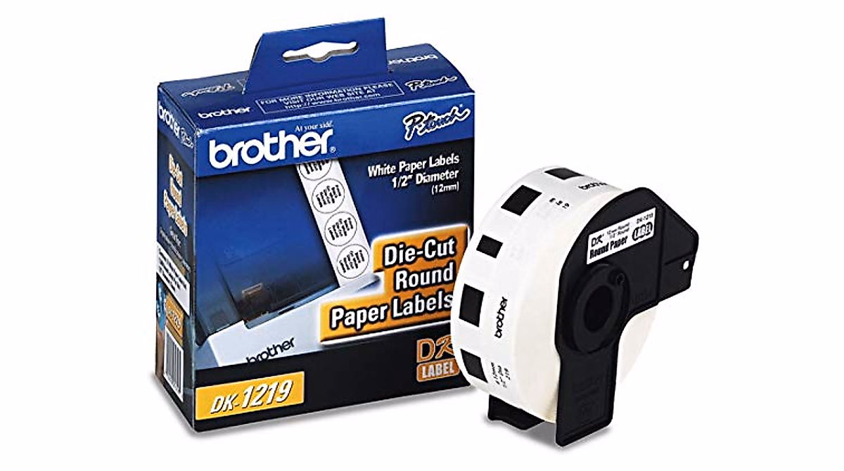 Brother Label Maker Tape Cartridges DK1219 - 1200 Labels for Organization