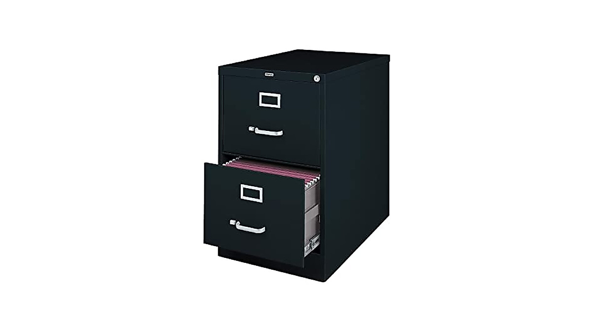 Staples 2-Drawer Legal File Cabinet - Secure & Space-Saving