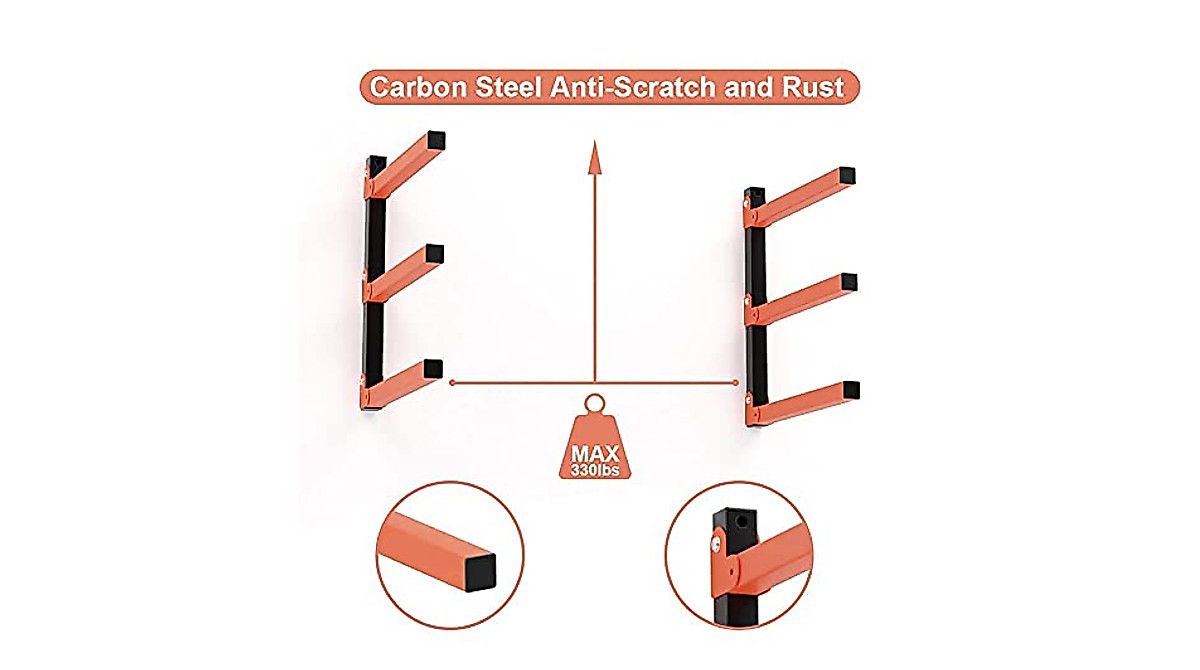 TORACK Lumber Storage Rack - Heavy-Duty Wall Organizer