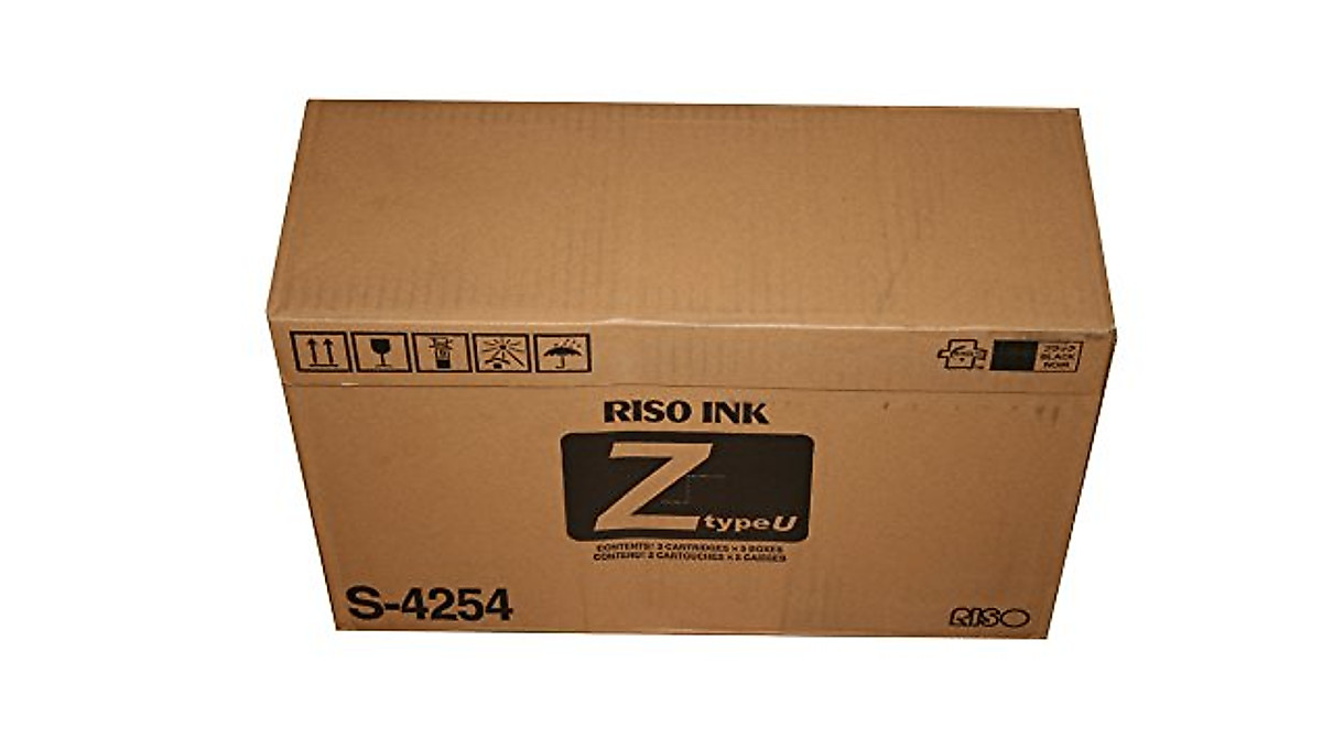 10 Riso S-4254 Black Ink Tubes for RZ/EZ/MZ Duplicators