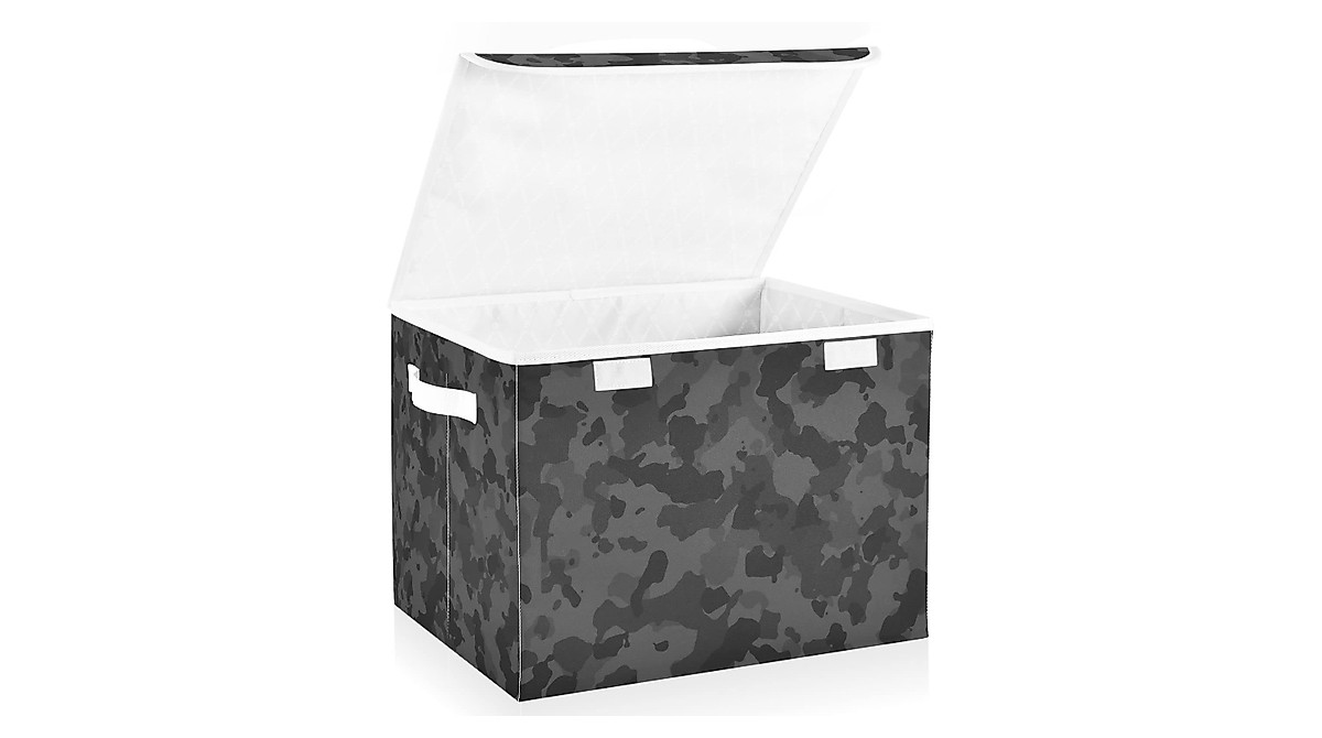 Kigai Black Camo Storage Basket - Collapsible Storage Box