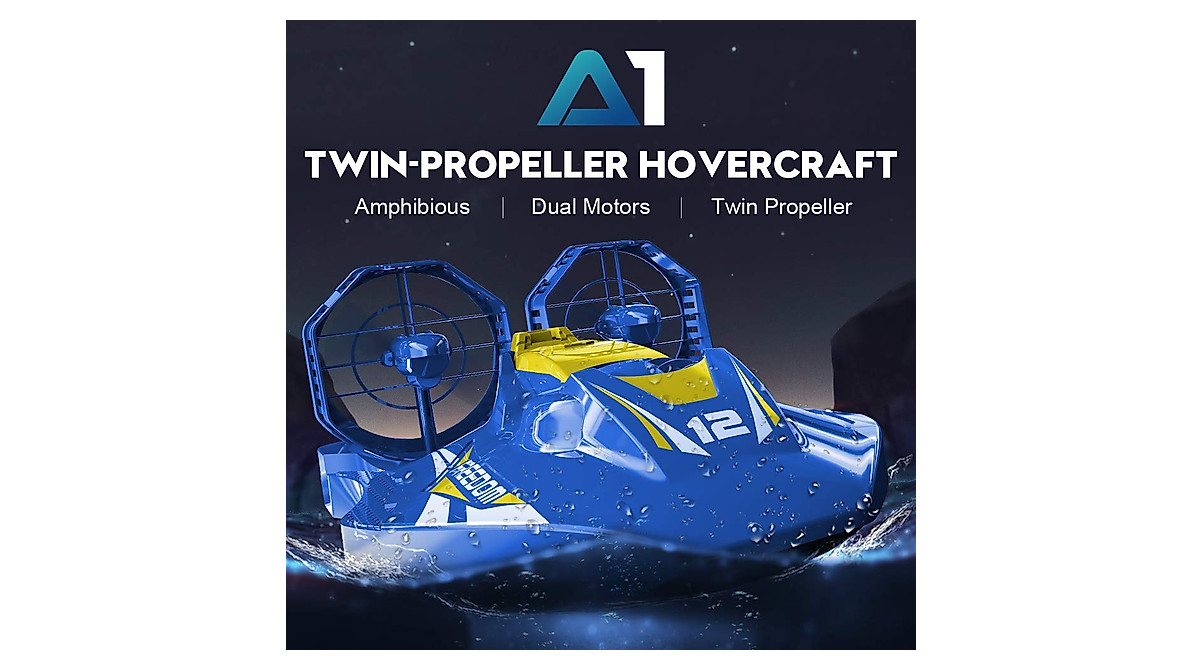 Amphibious RC Boats - Remote Control Hovercraft for Kids