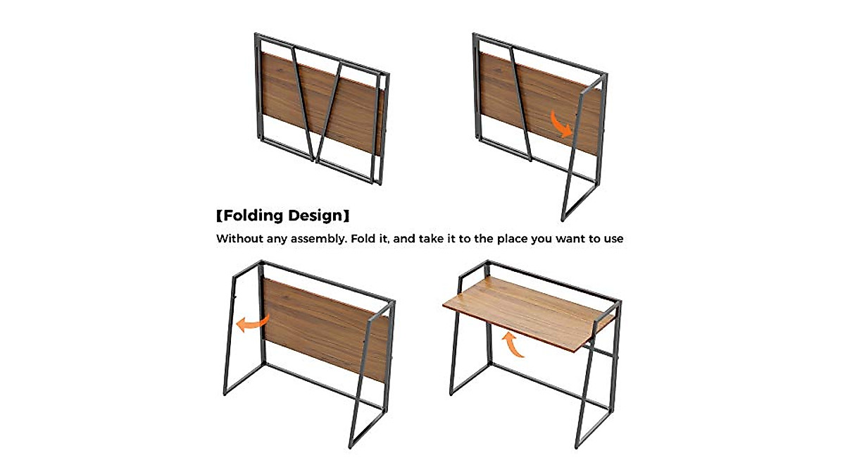 Compact DESIGNA Folding Computer Desk for Small Spaces